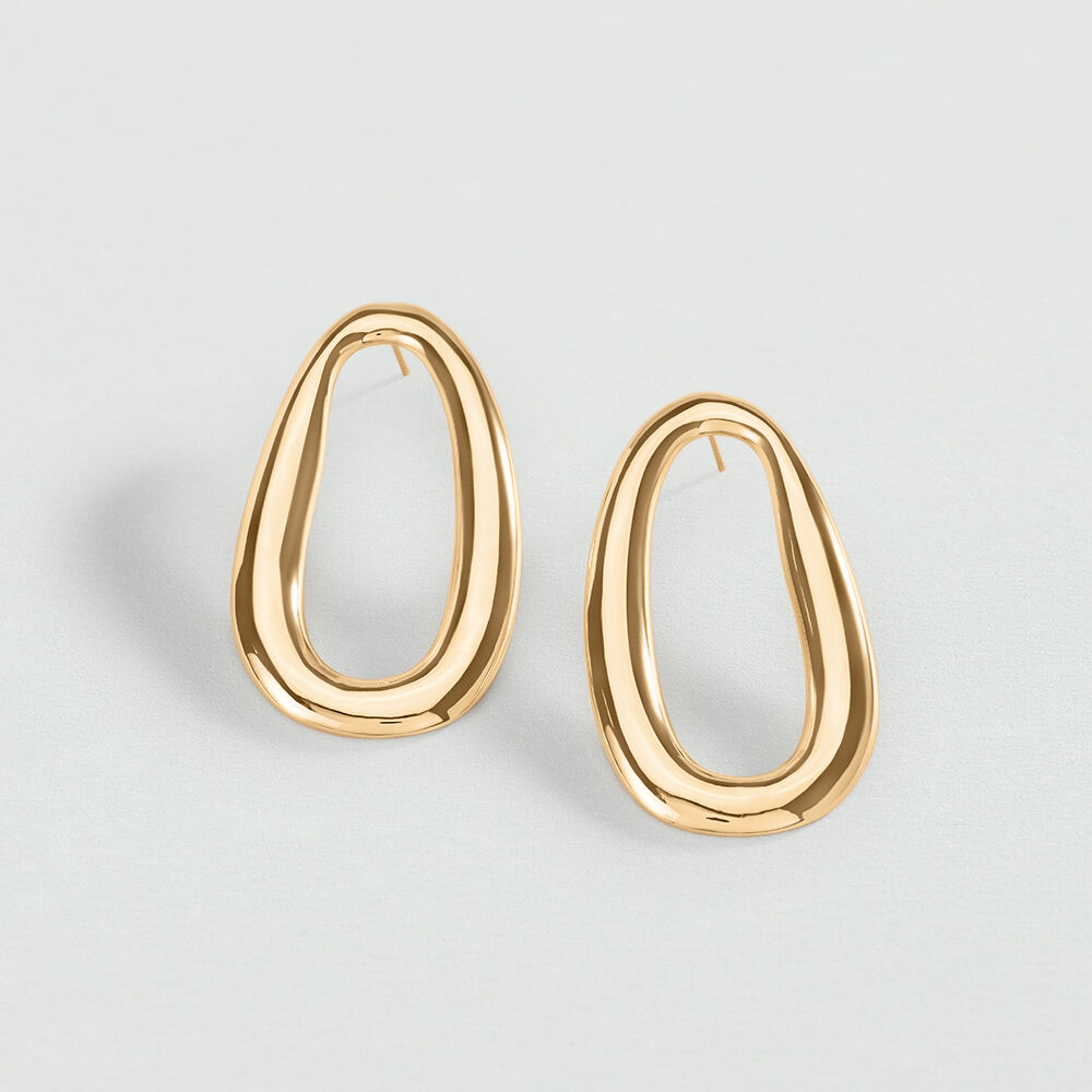 Boucles d'oreilles pendantes ABBESSES - Dor&eacute; - Boucles d'oreilles pendantes  | Agatha