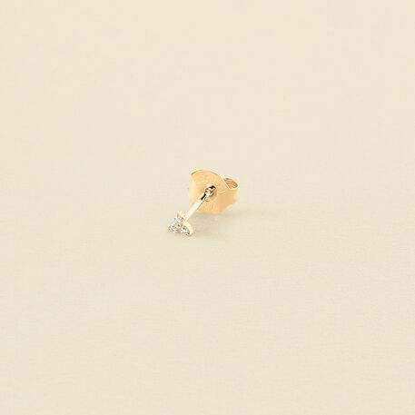 Piercing puce MINPUNTA - Cristal / Doré - Piercings  | Agatha