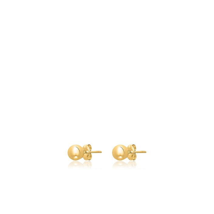 Boucles d'oreilles puces BOULE - Doré - Boucles d'oreilles puces  | Agatha