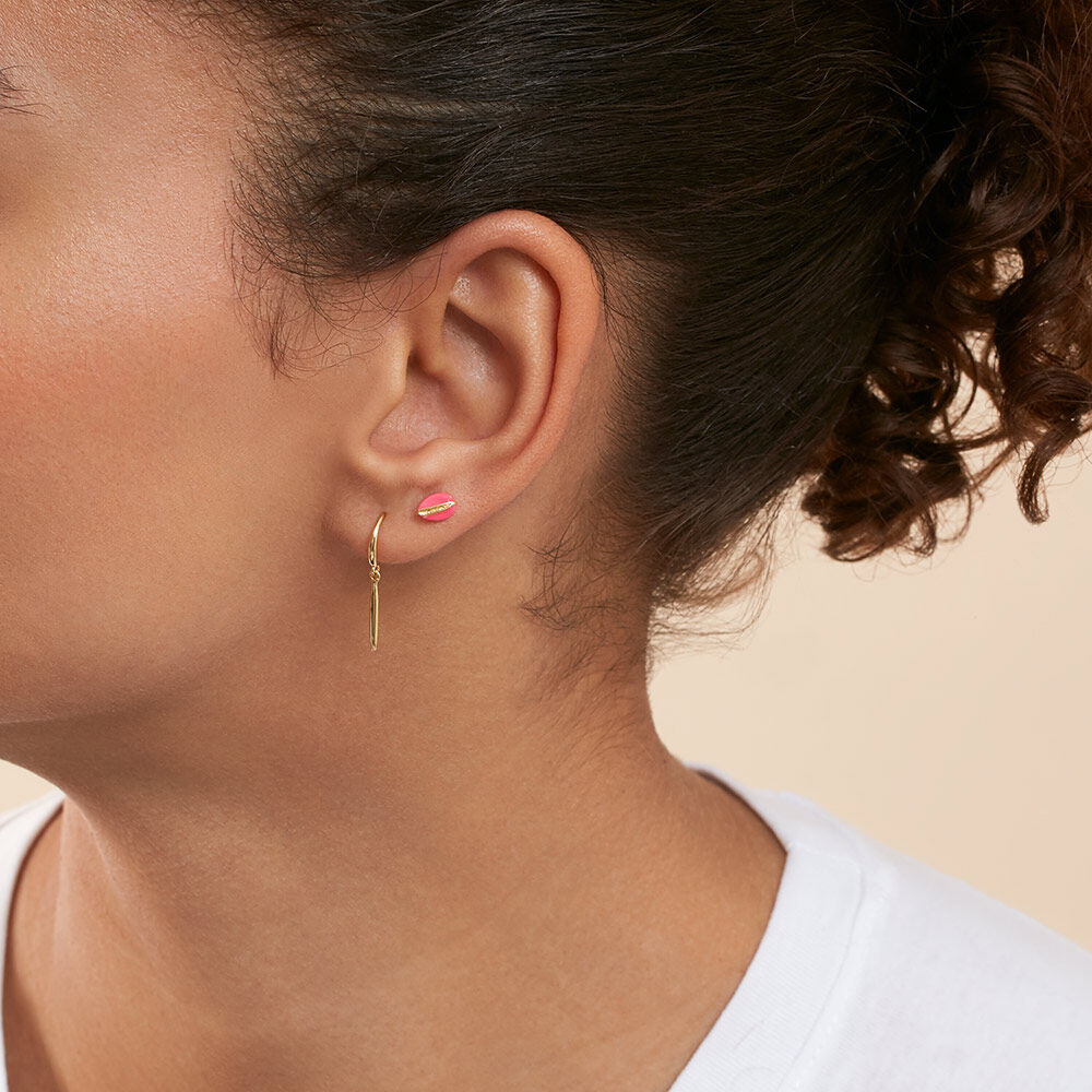 Piercing puce MIX& MATCH - Rose / Dor&eacute; - Argent v&eacute;ritable  | Agatha