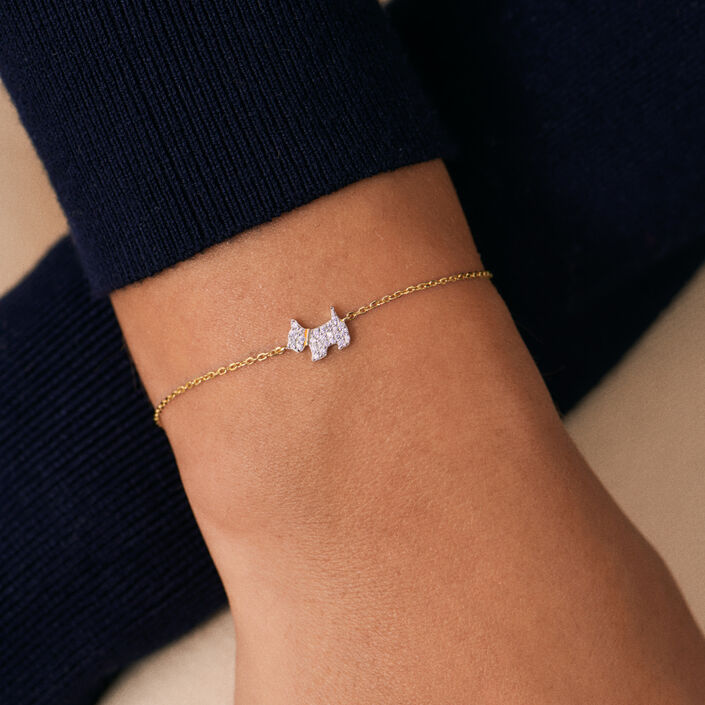Bracelet souple MASCOTTE - Argenté / Doré - Bracelets  | Agatha