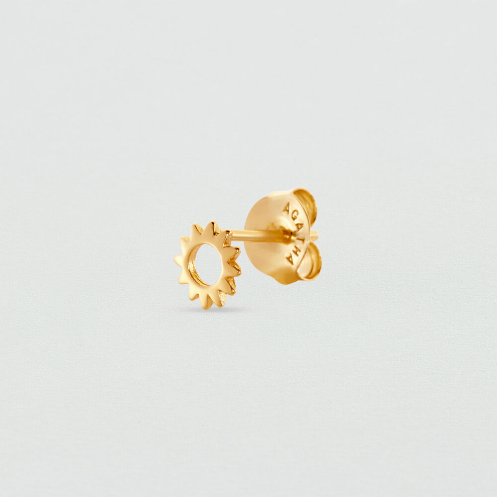 Piercing puce MINI SOL - Doré -   | Agatha