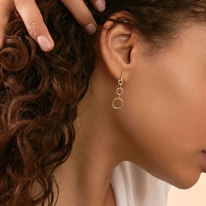 Boucles d'oreilles pendantes PHILRING - Doré - Boucles d'oreilles  | Agatha