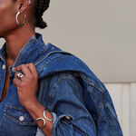 Bague large CURVE - Argenté - Bagues  | Agatha