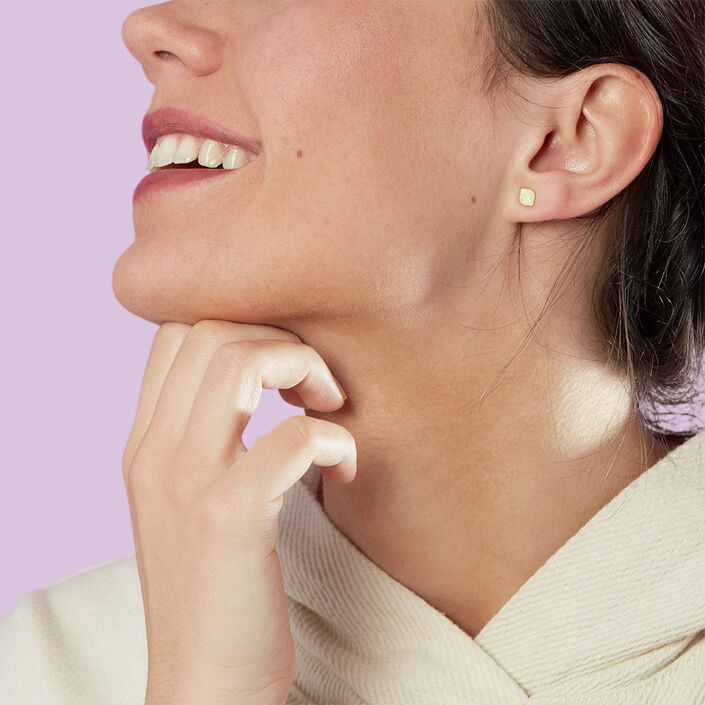 Piercing puce MIX & MATCH - Jaune / Doré - Piercings  | Agatha