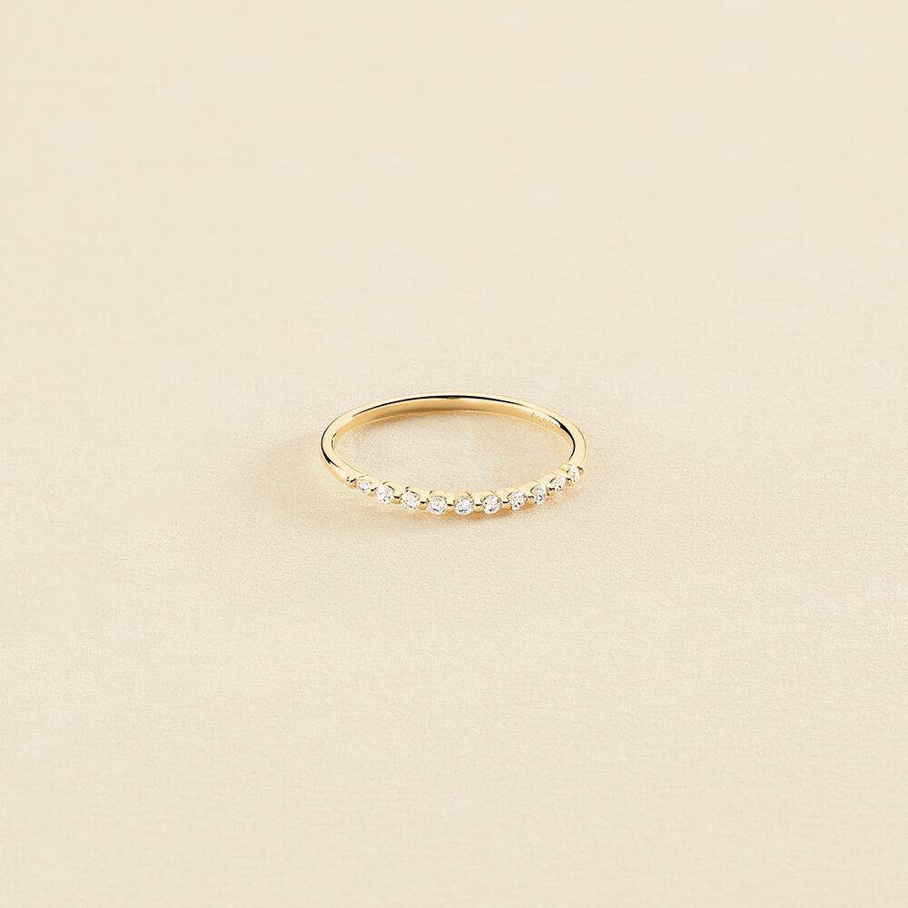 Bague fine top doré