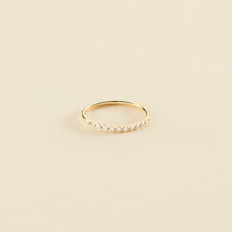 Bague fine BELOVED - Cristal / Doré - Bagues  | Agatha