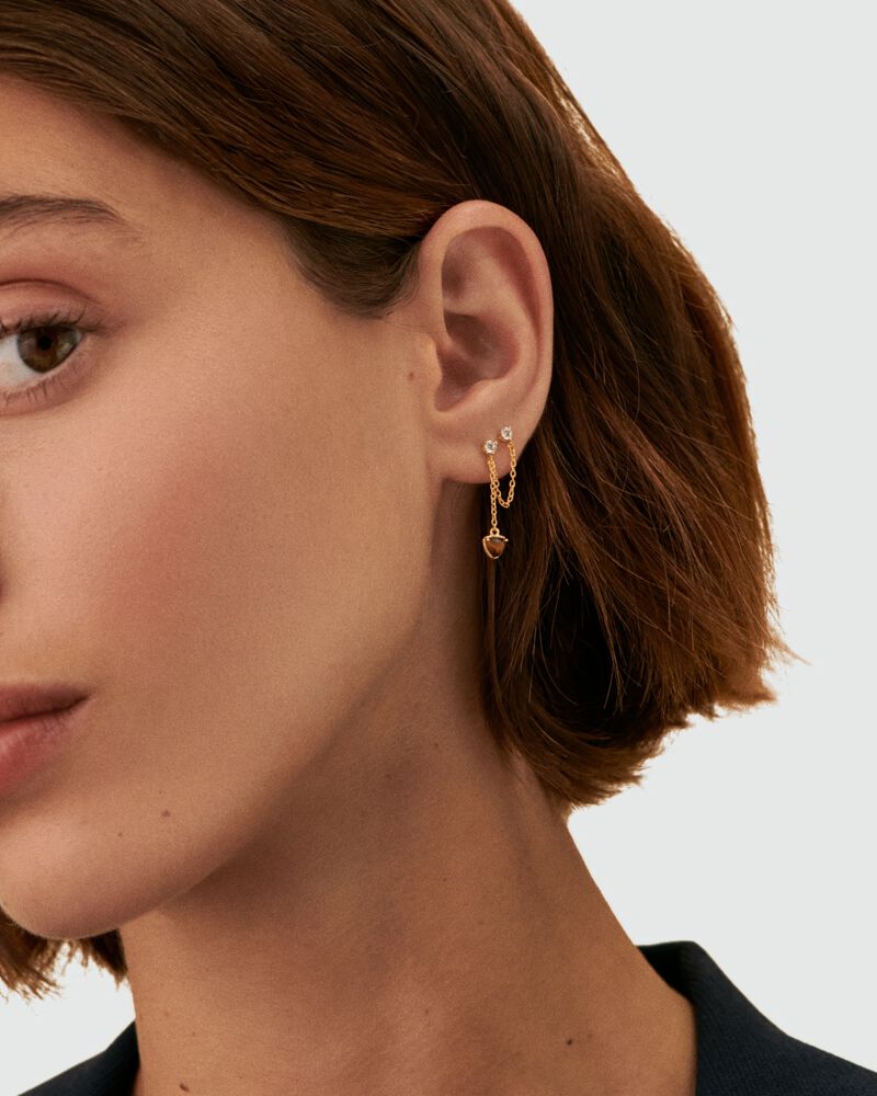 Piercing puce MIX & MATCH - Oeil de tigre - Piercings  | Agatha Piercing puce MIX & MATCH - Oeil de tigre - Piercings  | Agatha