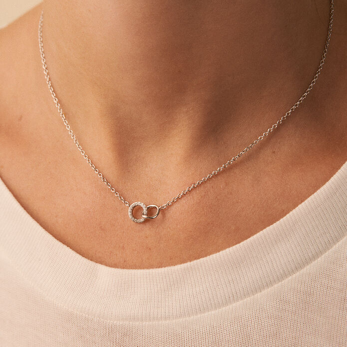 Collier ras du cou RONDOU - Cristal / Argenté - Colliers  | Agatha