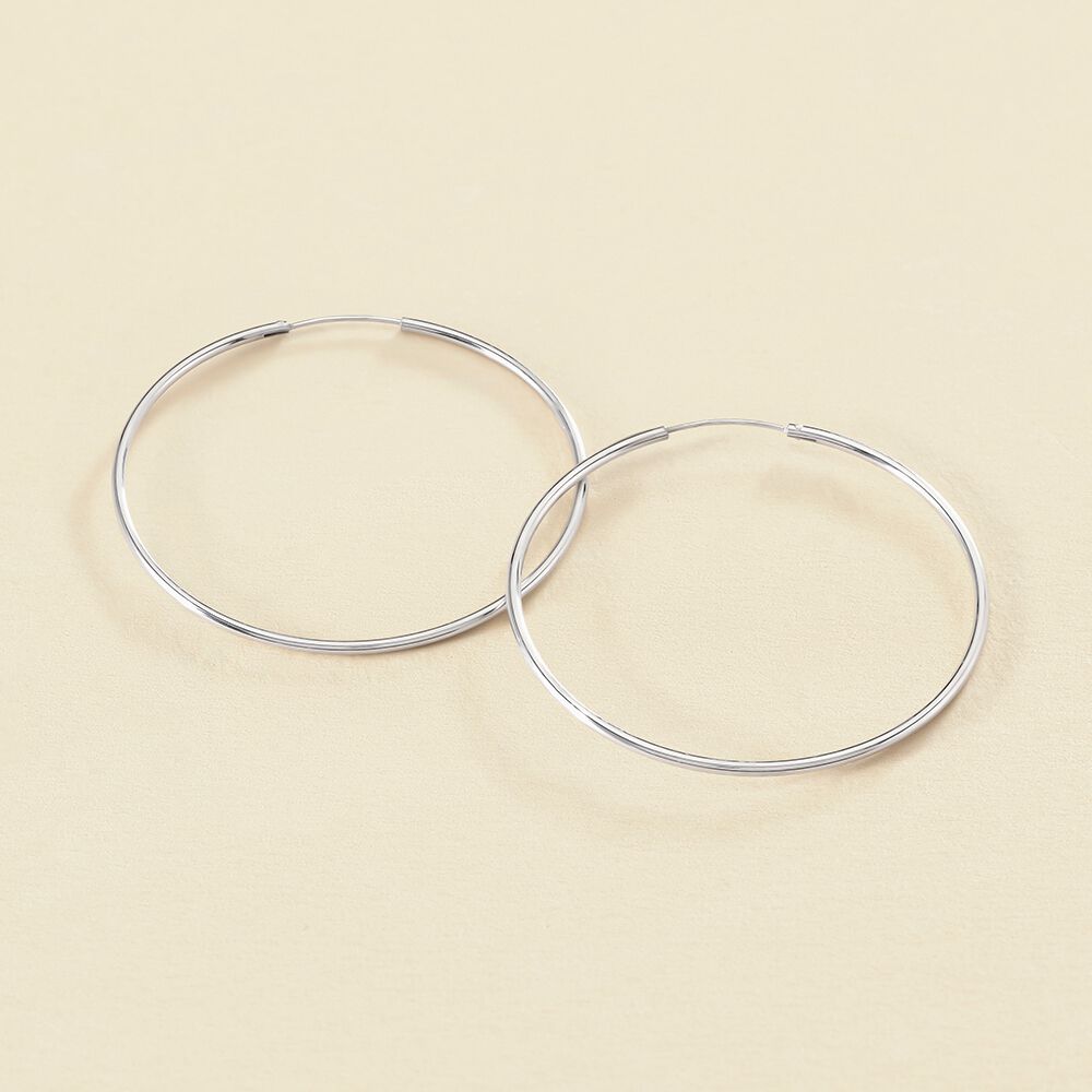 Créoles CREOLA - Argenté - Boucles d'oreilles  | Agatha