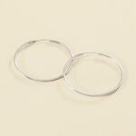 Créoles CREOLA - Argenté - Boucles d'oreilles  | Agatha