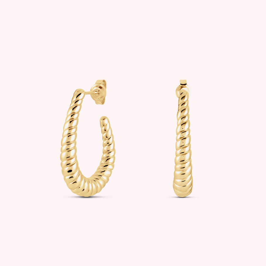 Créoles HARMONIE - Doré - Boucles d'oreilles  | Agatha