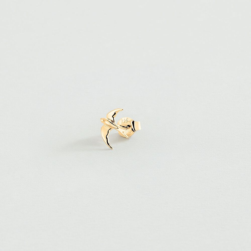 Piercing puce BIRDY - Doré - Bijoux sans pierre  | Agatha
