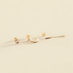 Piercing puce RAINBOW - Multicolore / Doré - Piercings  | Agatha