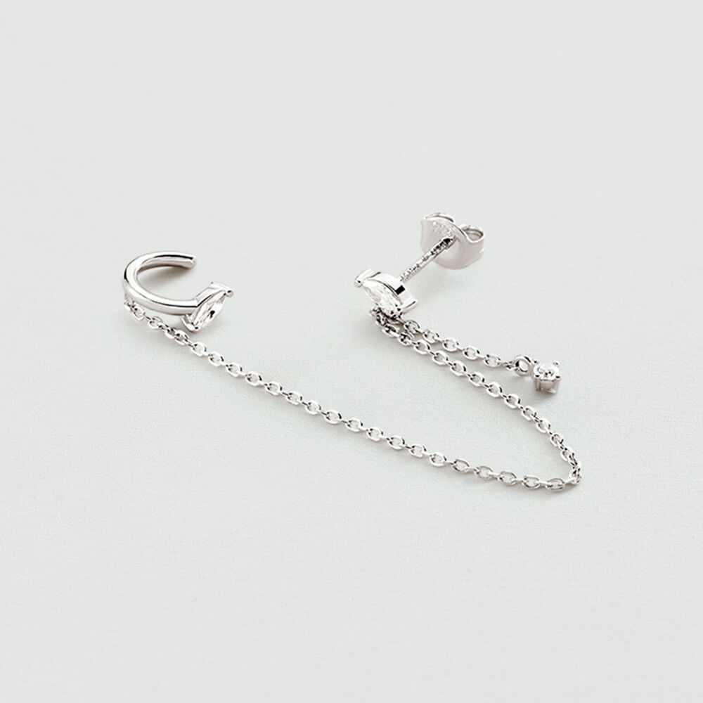 Boucles d'oreilles puces MIX & MATCH - Cristal / Argent&eacute; - Boucles d'oreilles puces  | Agatha