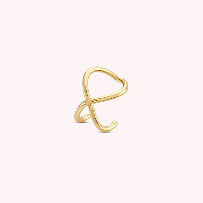 Piercing ear cuff CRUZADO - Doré - Piercings  | Agatha
