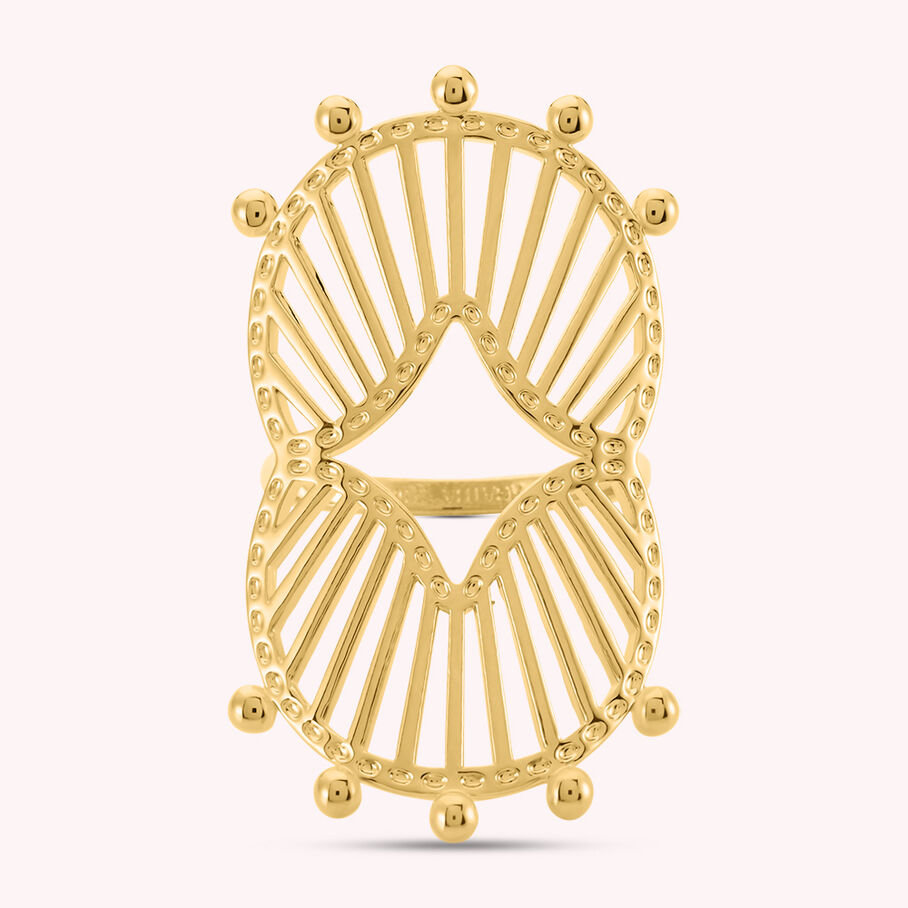 Bague large BOHEMIAN - Doré - Bagues  | Agatha