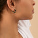 Créoles SESHA - Noir / Doré - Boucles d'oreilles  | Agatha