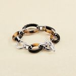 Bracelet souple ARIA - Ecaille / Noir - Bracelets  | Agatha