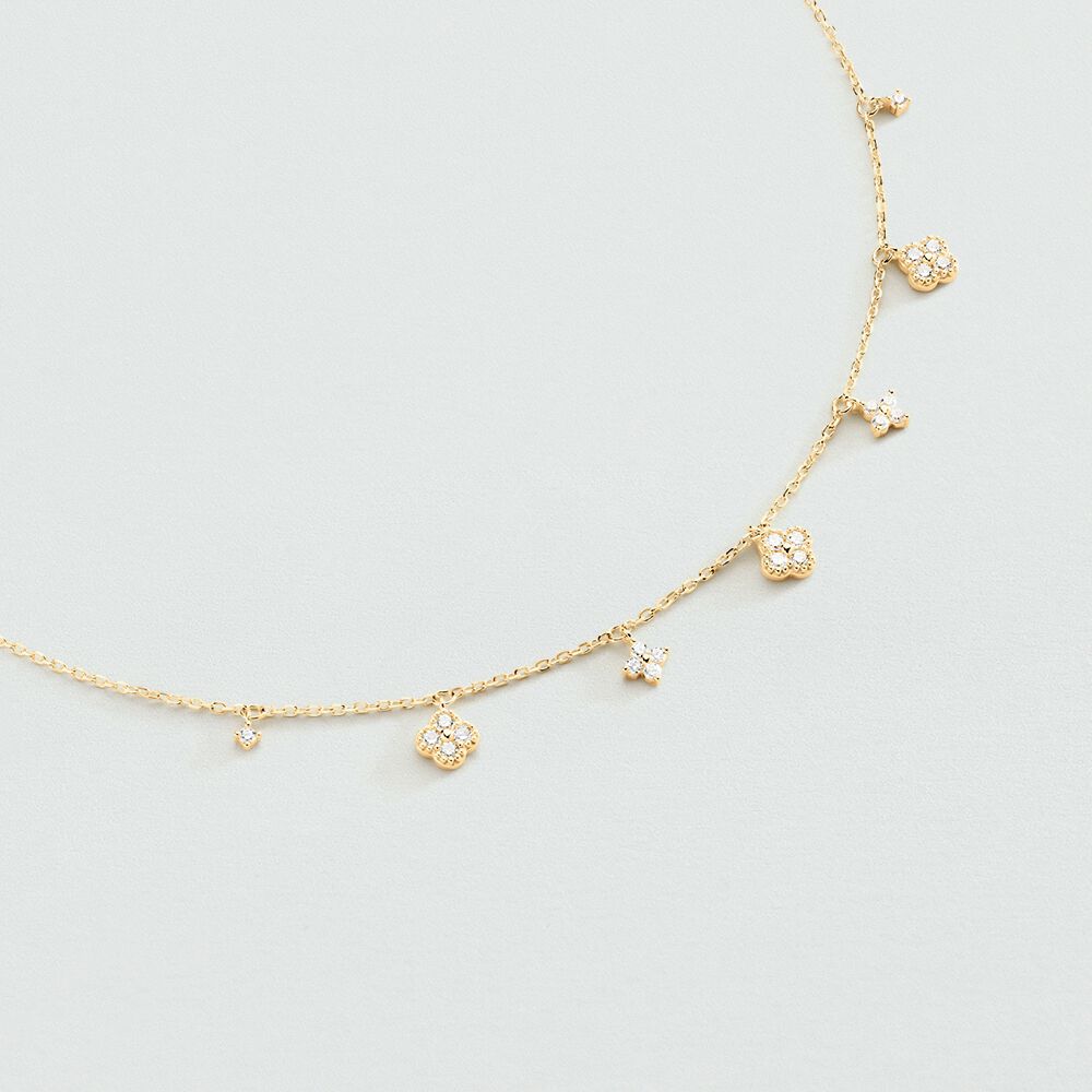 Collier ras du cou BELOVED - Cristal / Doré