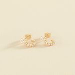 Créoles BELOVED - Cristal / Doré - Boucles d'oreilles  | Agatha