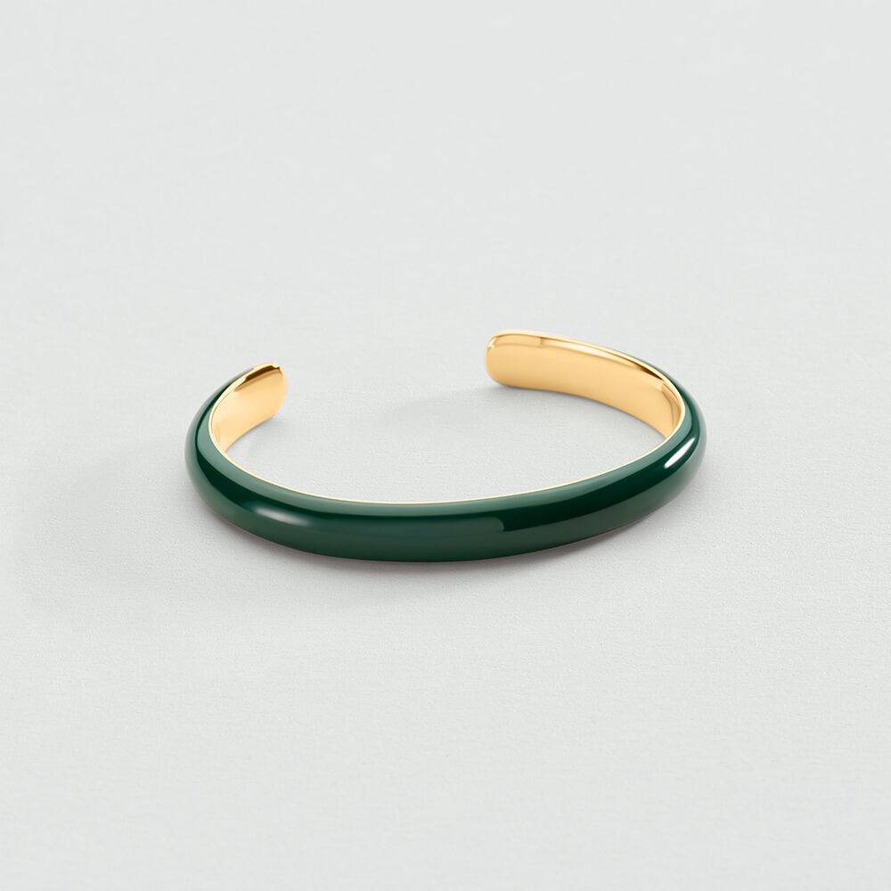 Jonc LEO - Vert / Dor&eacute; - Joncs  | Agatha