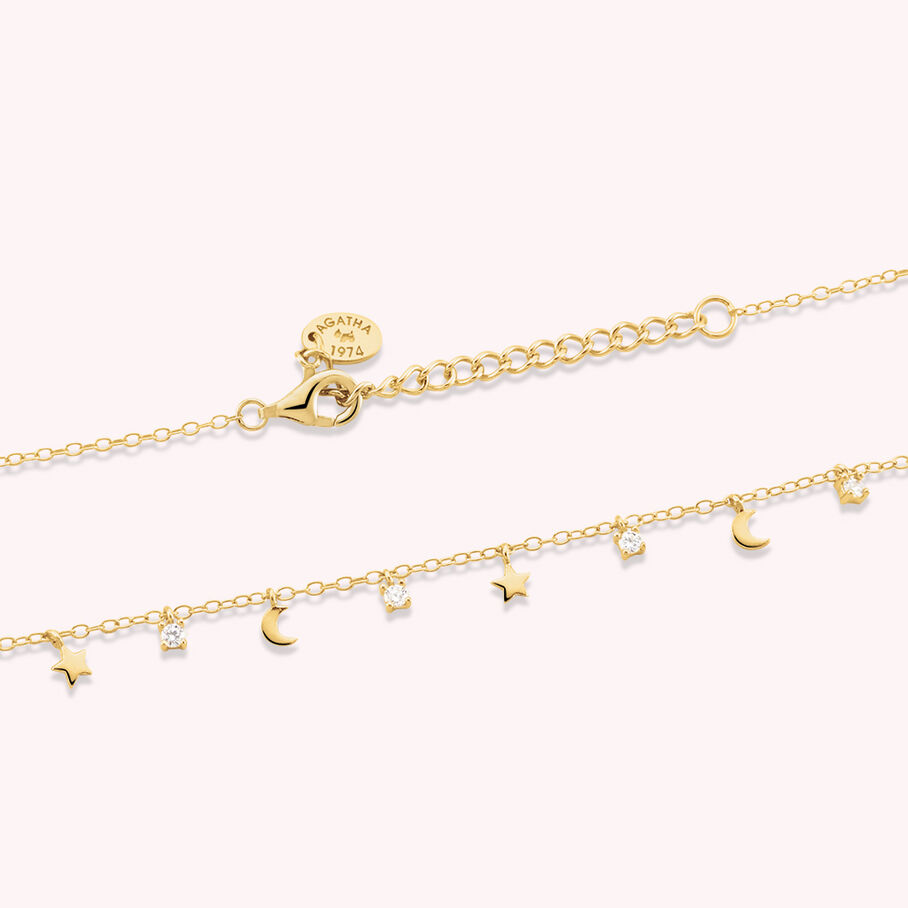 Collier ras du cou LUNITAS - Cristal / Doré - Colliers  | Agatha
