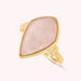 Bague fine MOON - Quartz Rose - Bagues  | Agatha