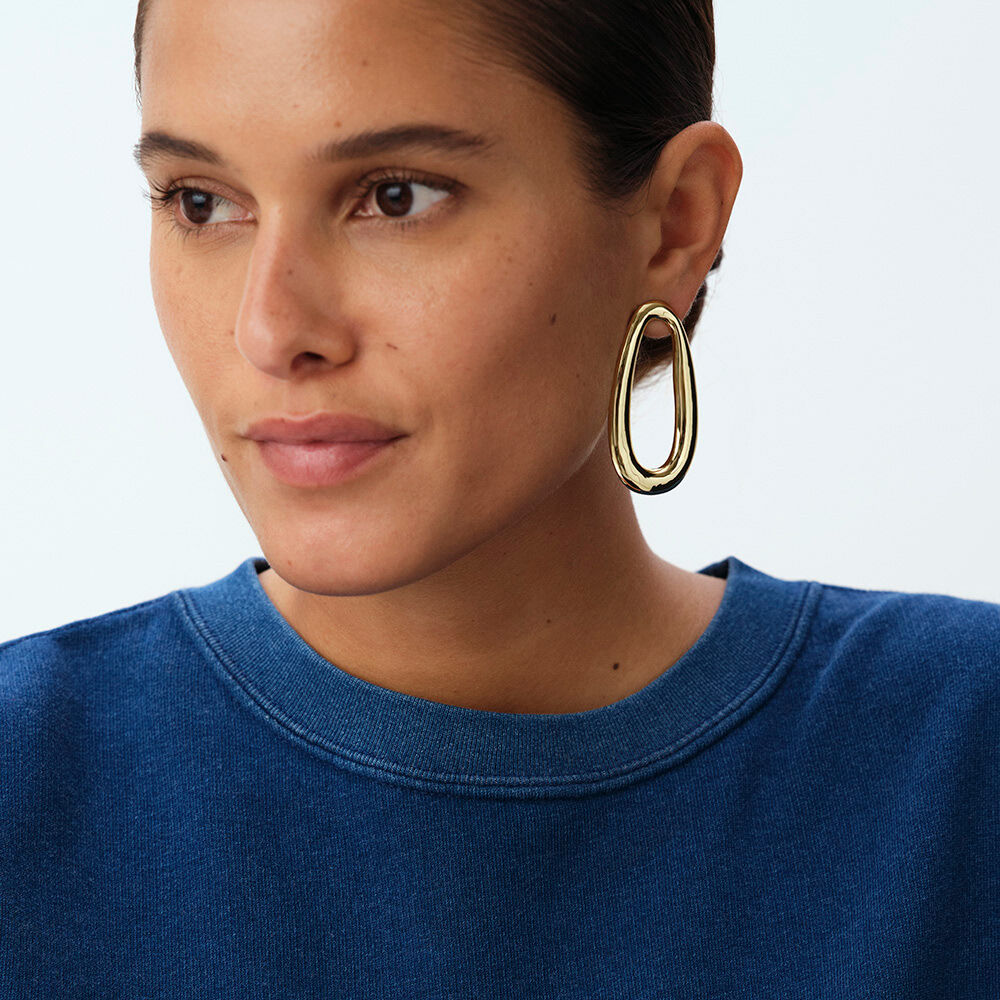 Boucles d'oreilles pendantes ABBESSES - Doré - Boucles d'oreilles pendantes  | Agatha