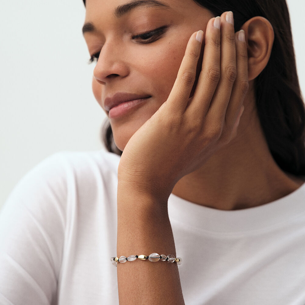 Bracelet souple ODYSSEE - Noir / Doré - Bracelets souples  | Agatha