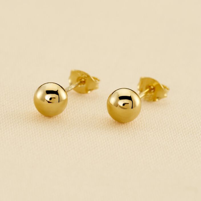 Boucles d'oreilles puces SOL - Doré - Boucles d'oreilles puces  | Agatha