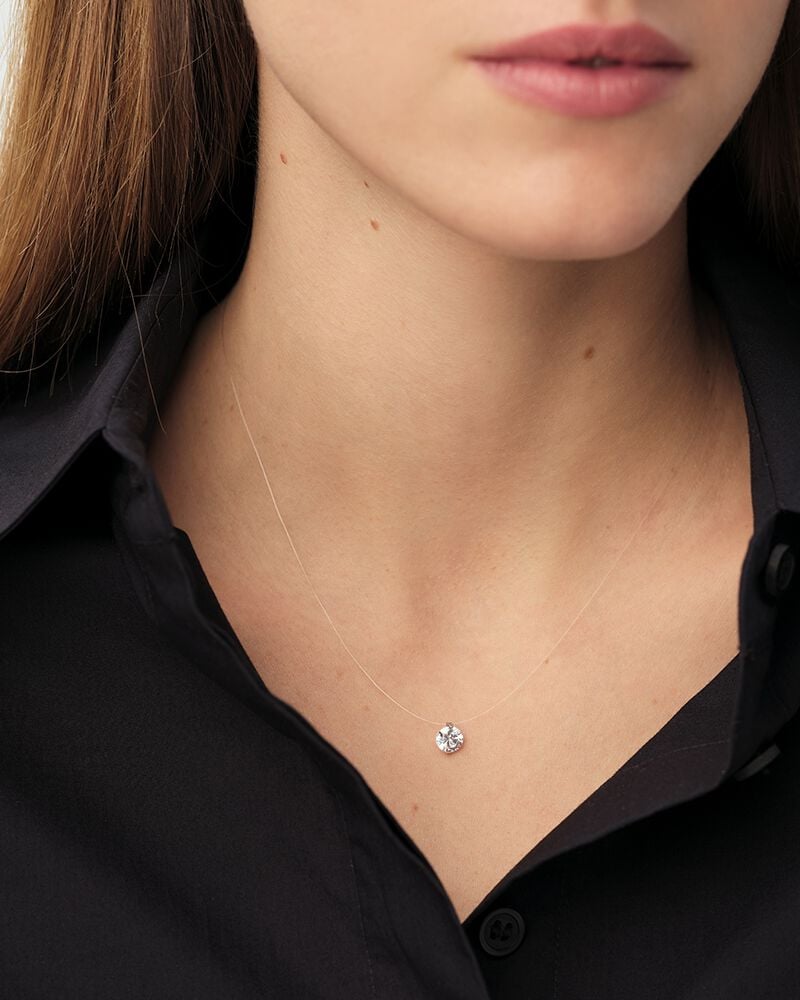 Collier ras du cou FIL MAGIQUE - Cristal / Argenté - Colliers fantaisie  | Agatha Collier ras du cou FIL MAGIQUE - Cristal / Argenté - Colliers fantaisie  | Agatha