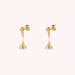 Boucles d'oreilles pendantes TOWER - Doré - Boucles d'oreilles  | Agatha