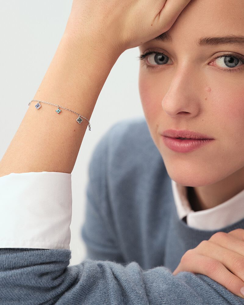 Bracelet souple BELOVED - Multicolore / Argenté - Bracelets chaîne  | Agatha Bracelet souple BELOVED - Multicolore / Argenté - Bracelets chaîne  | Agatha