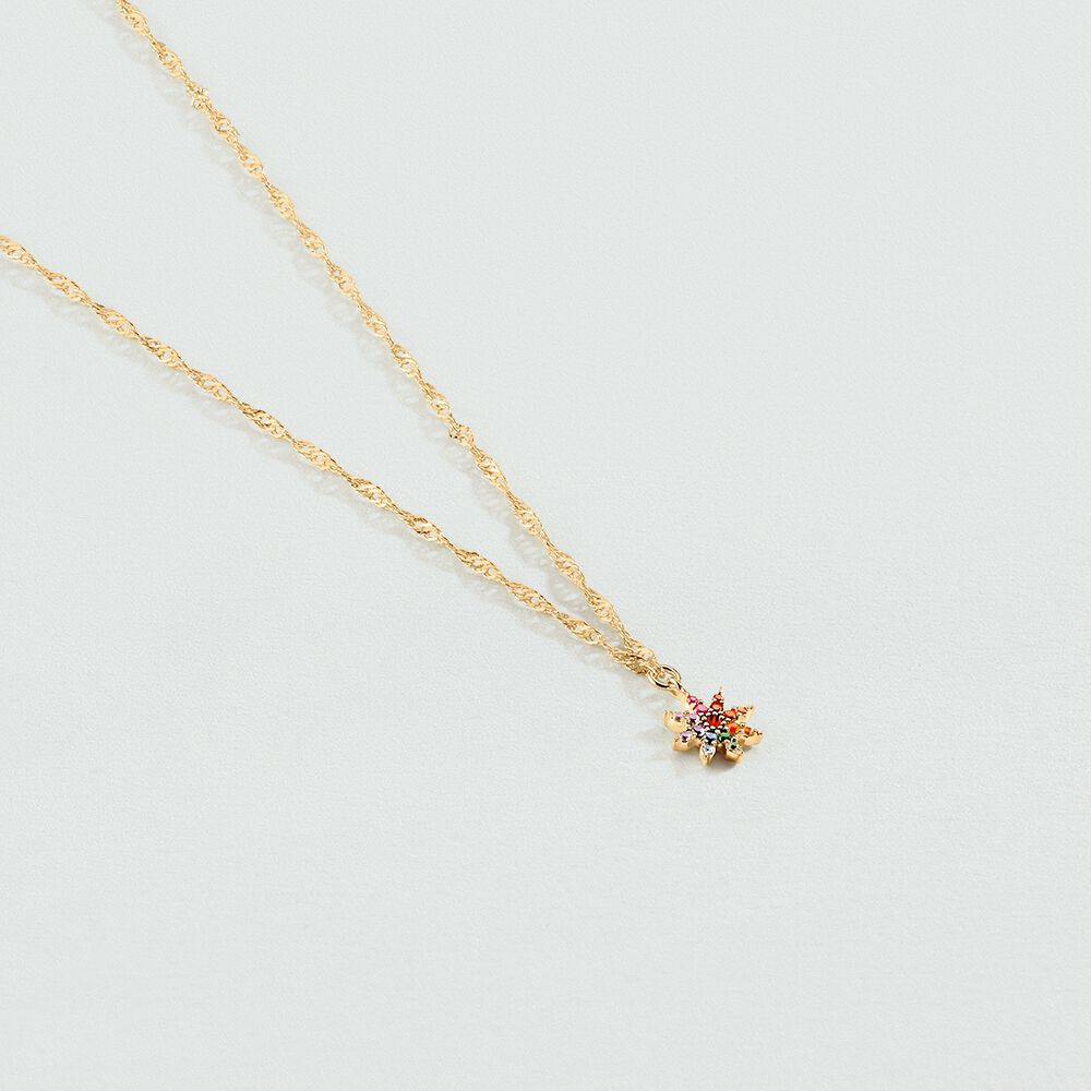Collier ras du cou SPACEAG - Multicolore / Doré - Colliers fantaisie  | Agatha