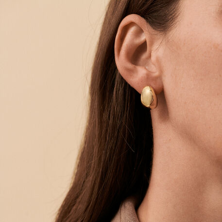 Créoles GOLDEN - Doré - Boucles d'oreilles  | Agatha