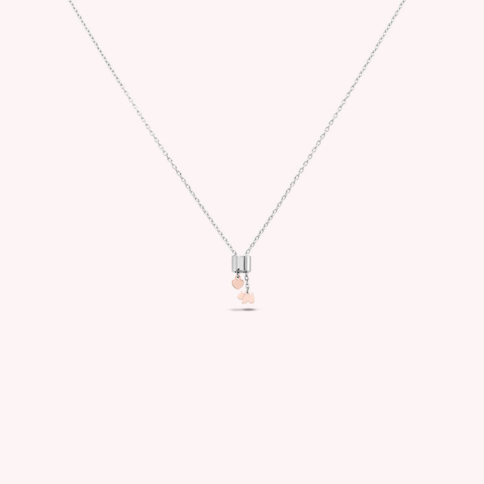 Collier ras du cou SCOTLOVE - Argenté / Rose - Colliers  | Agatha
