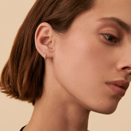 Piercing créole TRESSEE - Argenté - Piercings  | Agatha