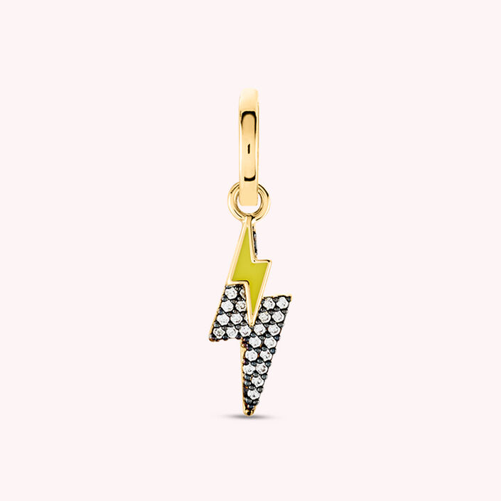 Pendentif FLASH - Jaune / Doré - Bijoux  | Agatha