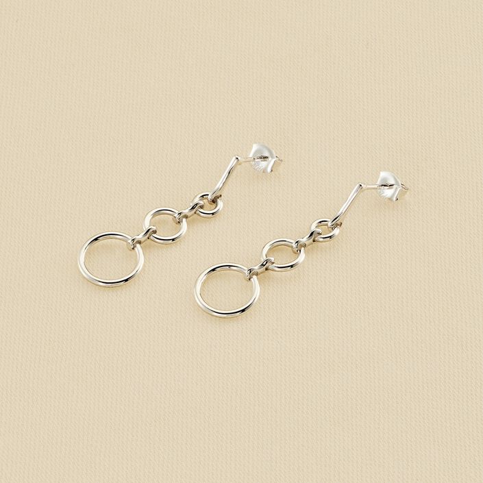 Boucles d'oreilles pendantes PHILRING - Argenté - Boucles d'oreilles  | Agatha