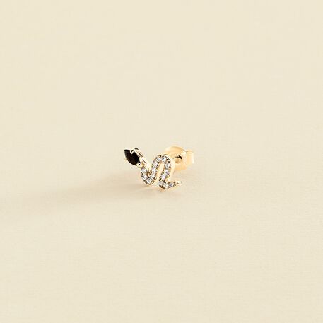 Piercing puce SNAKY - Doré / Gun - Piercings  | Agatha