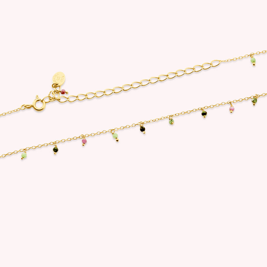 Collier ras du cou DANGLE - Vert - Colliers  | Agatha