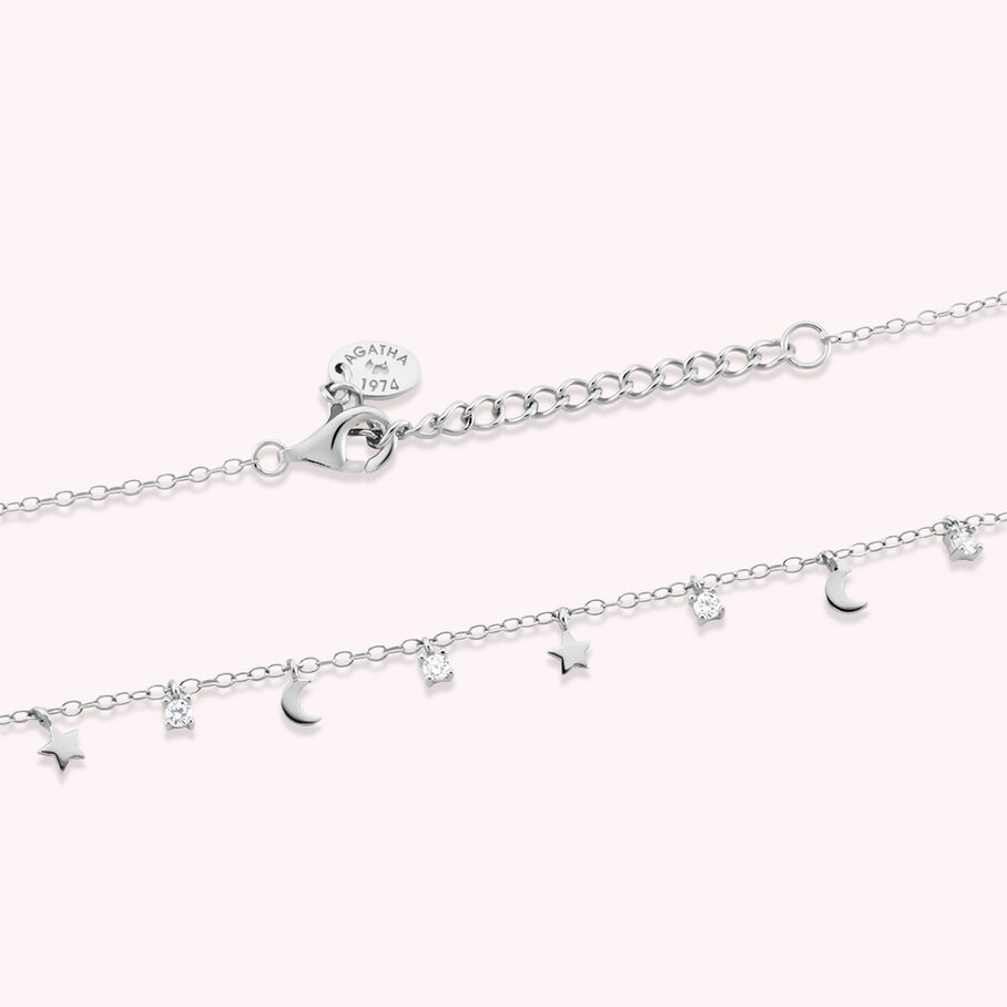Collier ras du cou LUNITAS - Cristal / Argenté - Colliers  | Agatha