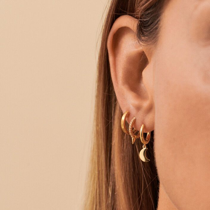 Piercing créole CRIOLUNA - Doré - Piercings  | Agatha
