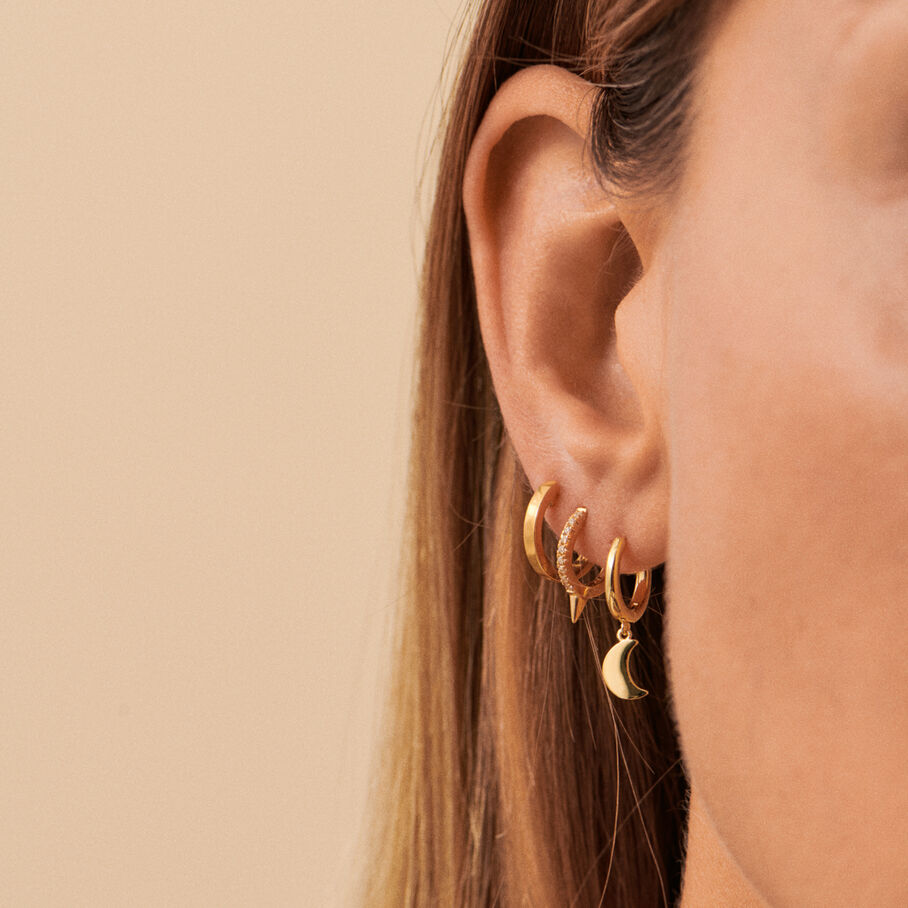 Piercing créole CRIOLUNA - Doré - Piercings  | Agatha