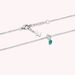 Collier ras du cou BEGUIN - Vert / Argenté - Colliers  | Agatha