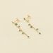 Boucles d'oreilles pendantes NEITH - Vert / Doré - Boucles d'oreilles  | Agatha