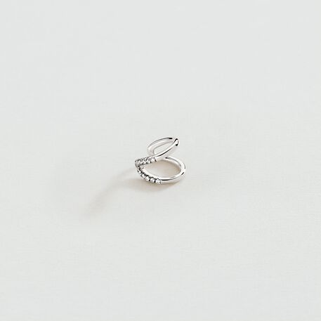 Faux piercing SORELA - Cristal / Argenté - Piercings  | Agatha