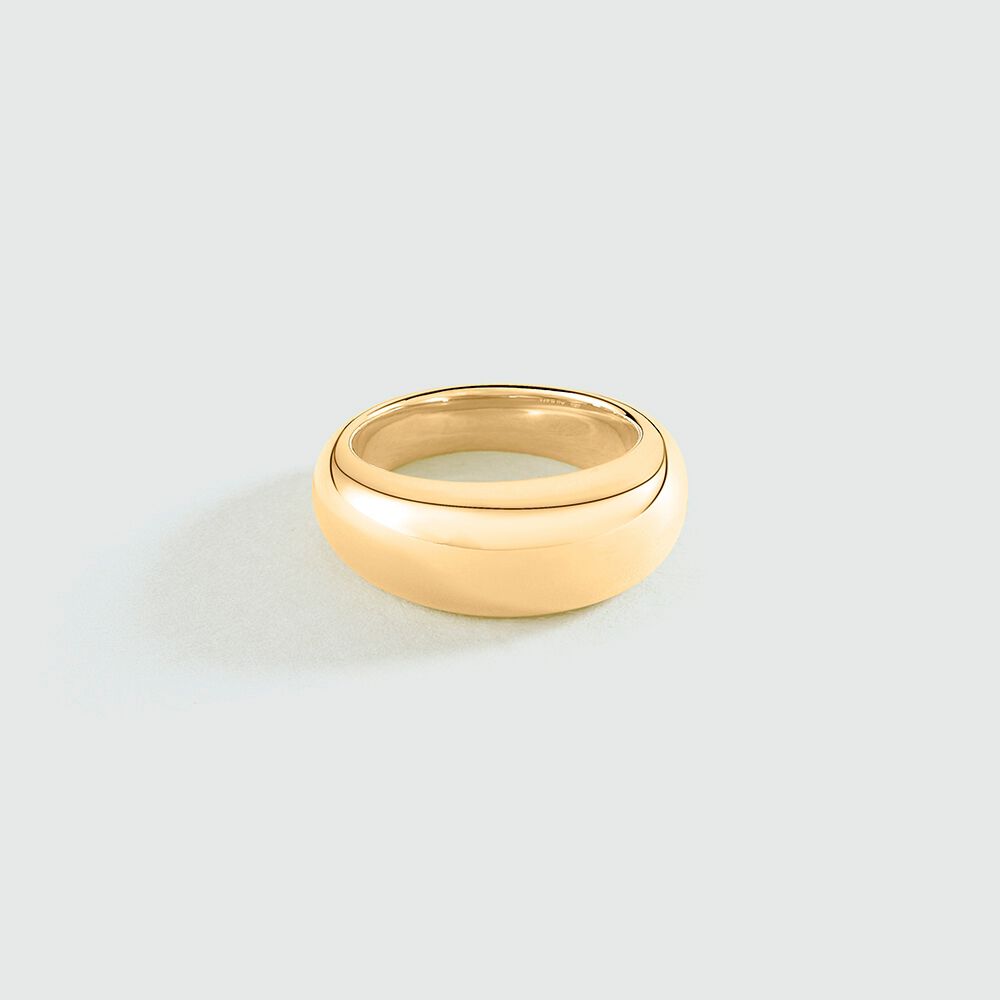 Bague large ALEXINE - Doré - Bagues fantaisie  | Agatha