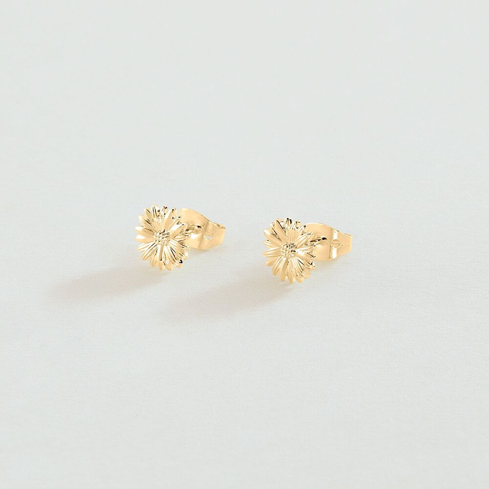 Boucles d'oreilles puces BLOSSOM - Dor&eacute; - Boucles d'oreilles puces  | Agatha